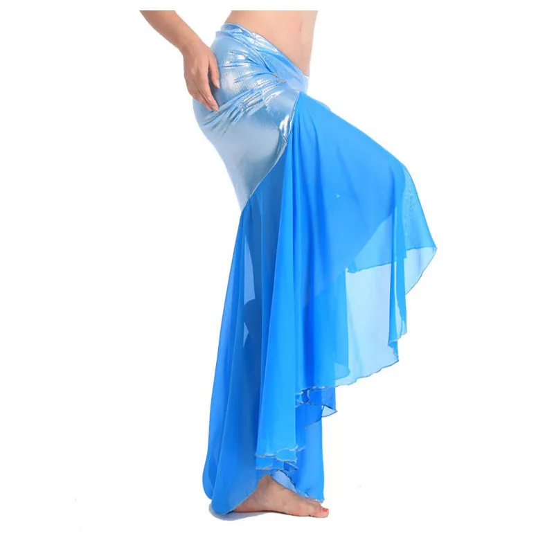 2017 Wholesale Cheap Belly Dancing Chiffon Long Single Slim Flash skirt