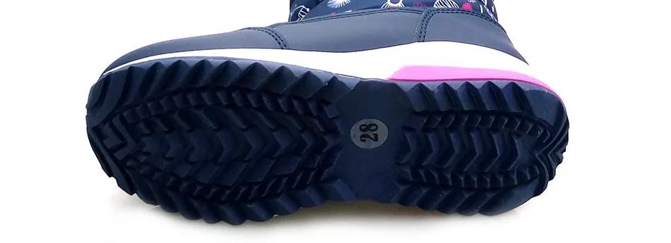 Sapatos à Prova Água de Alta Qualidade de lã Flamingo Inverno Anti-slip Manter Aquecido Tamanho 25-30 Crianças Neve Botas Grátis 82d-nq-1030 d' 22 High Quality Mamãe e Bebê