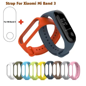 

For Xiaomi Mi Band 3 Mi Band 3 2 4 1 Strap Wrist Strap Accesorios Silicone Wristband Replacement Strap Colorful pulsera correa