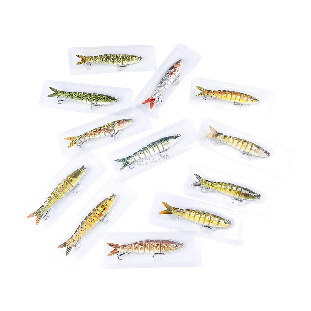 

Fishing Lure 13.5cm 19g Hard Lure Crankbait Multi Jointed Sinking Swimbait Hard Artificial Bait Lures 2 Hook 6# Fishing Tackle