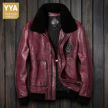 Осенняя мотоциклетная куртка в стиле стимпанк из натуральной кожи, мужские куртки из овчины, винтажные облегающие Байкерские Куртки из натуральной кожи, зимние мужские куртки
