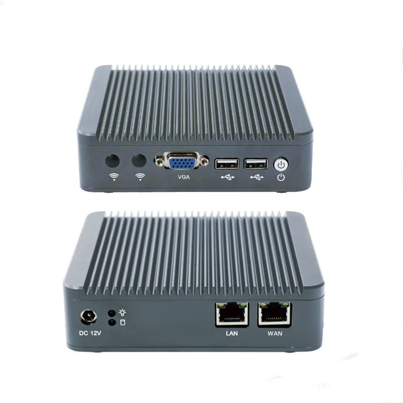 2017 Newest mini pc J1800 dual core cheap fanless pfsense types firewall with 2 intel Gbe
