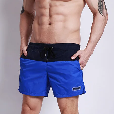 Купальники DESMIIT, мужские шорты для плавания, мужские плавки, боксеры, нейлоновый светильник, тонкие пляжные шорты, одежда для серфинга, Быстросохнущий купальный костюм для мужчин - Цвет: G304 Blue