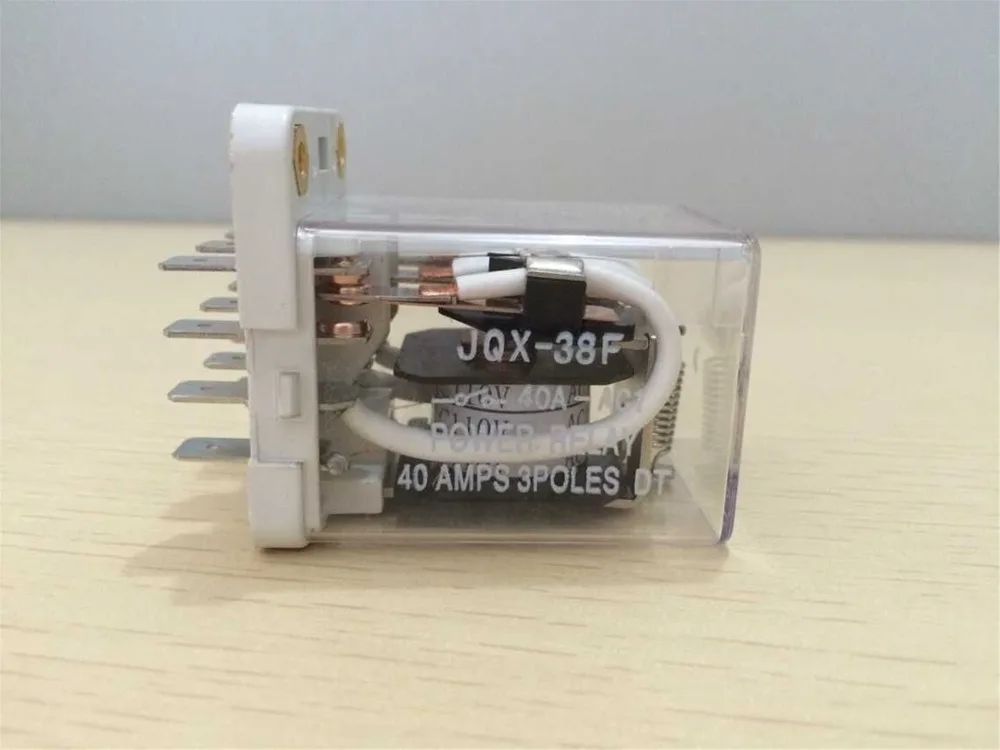 

1pc JQX-38F 40A 11 Pin Terminal 3 Poles DT Power Relay 12VDC 24VDC 110VAC 220VAC