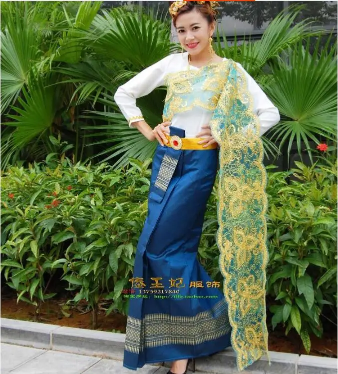 Thailand Tradisional Pakaian Lengan Panjang Thail Resepsionis Seragam Wanita Uniform Uniforms Uniform Receptionistuniform Thailand Aliexpress