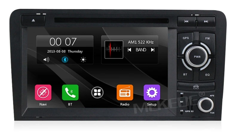 Discount Free shipping 2 DIN Car dvd player radio for AUDI A3 S3 RS3 2002-2012 with Car GPS navigation multimedia camera DVR 1080P MIC A3 10