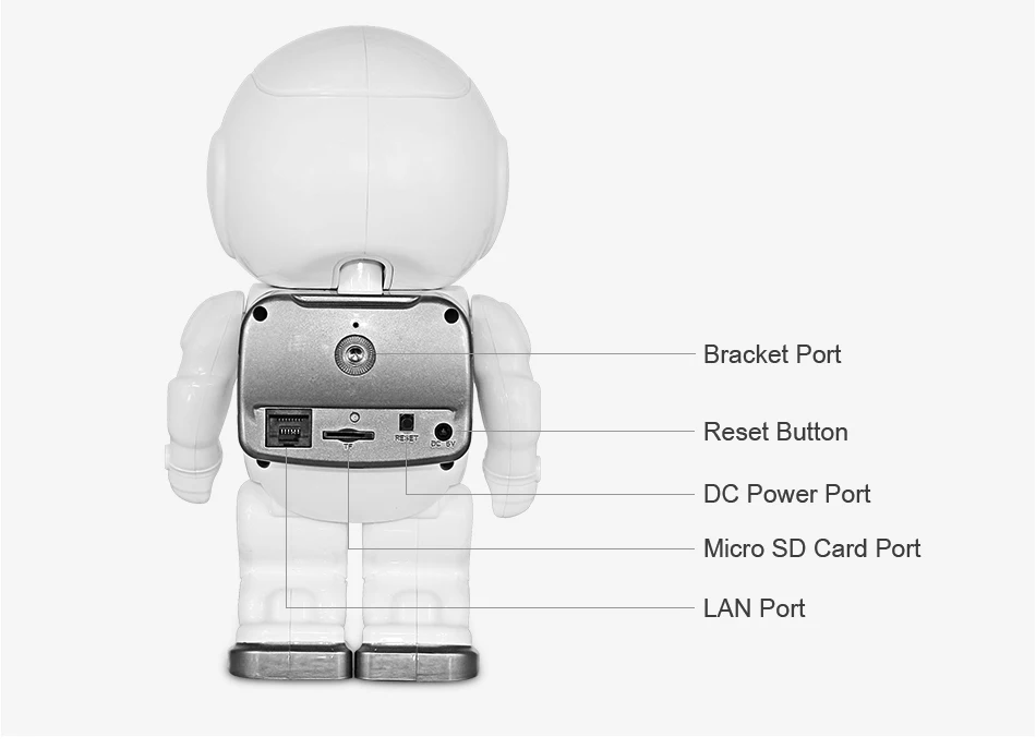 Робот камера Wifi 960P 1.3MP HD Беспроводная ip-камера Wi-Fi камера ночного видения IP Сетевая камера CCTV Поддержка двусторонней аудио Hiseeu