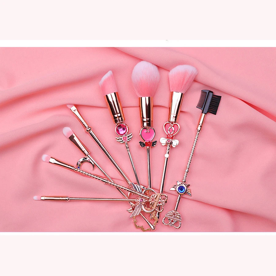 

Mermaid Cosmetic Makeup Brushes Set Tool Eyeshadow Eyeliner Eyebrow Concealer Lip Eyes Beauty Make Up Brush Best Cheap Kits 2019