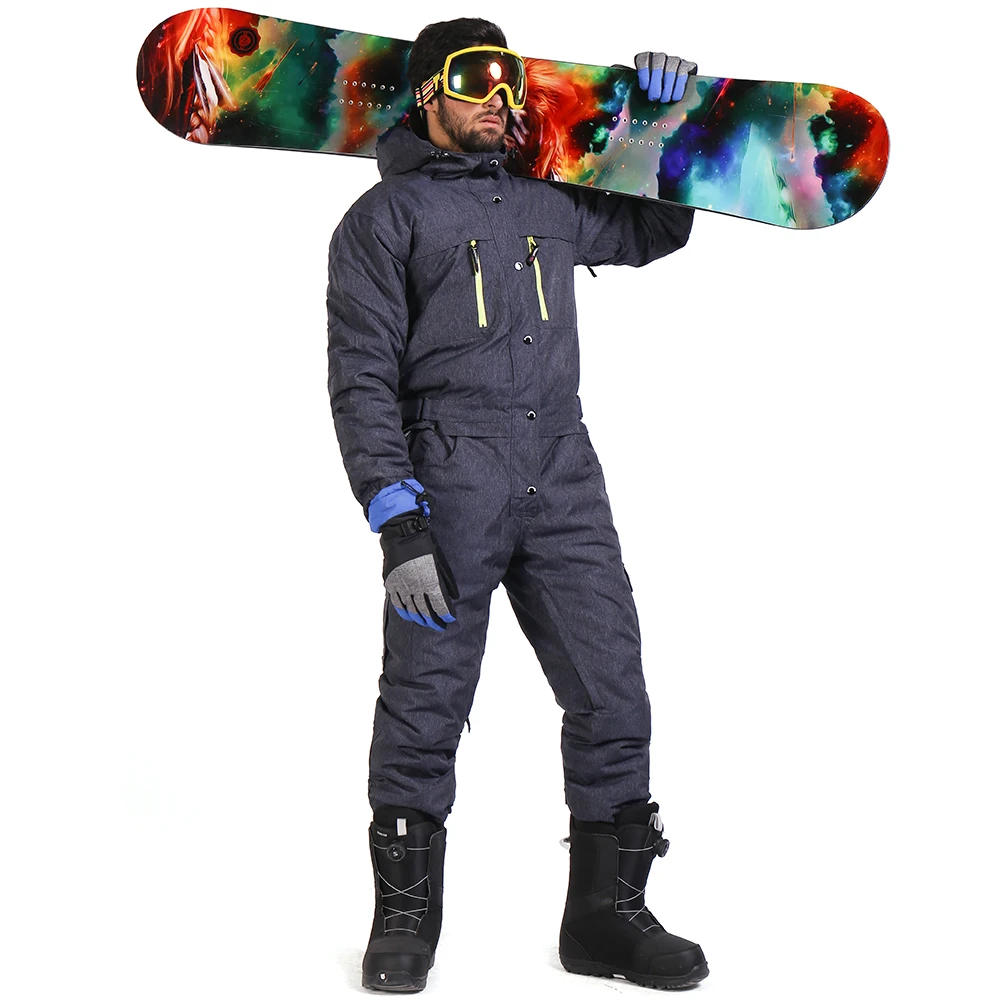 

Saenshing Men Winter Waterproof Snowboard Suit Breathable Ski Suit Men Outdoor Jacket + Pants Detachable Snowboarding Set S-XXL