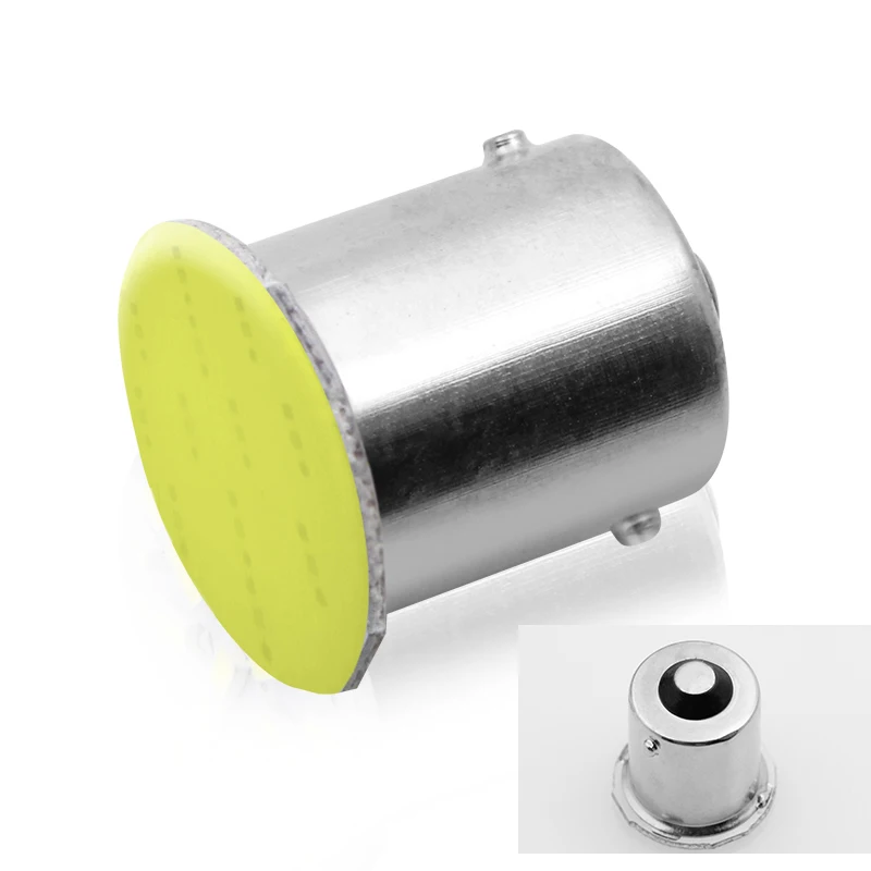 Ba15s Cob P21w светодиодный 12 SMD 1156 12V лампы RV трейлер грузовик интерьерная лампа 1073