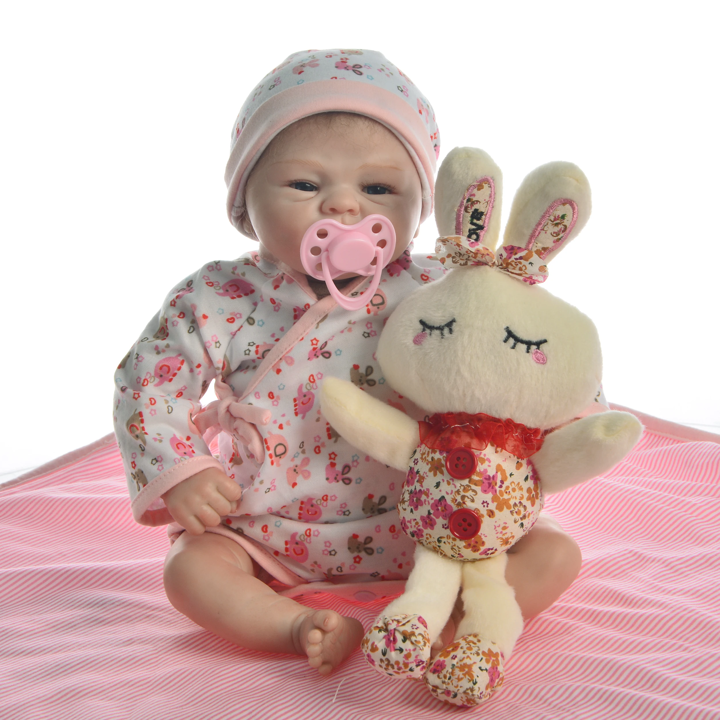 В партии с милым рисунком 17 дюймов Reborn Baby Doll игрушки реальные как Улыбка Девушка