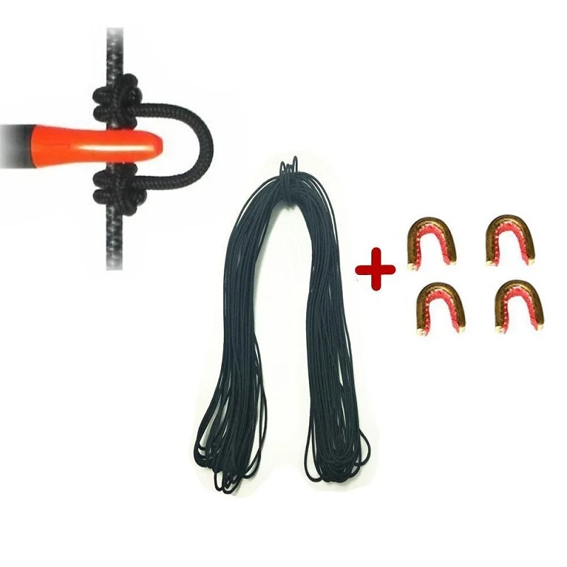 Compound Bow String Release D Loop Rope Archery 59 Foot with 4Pc Brass