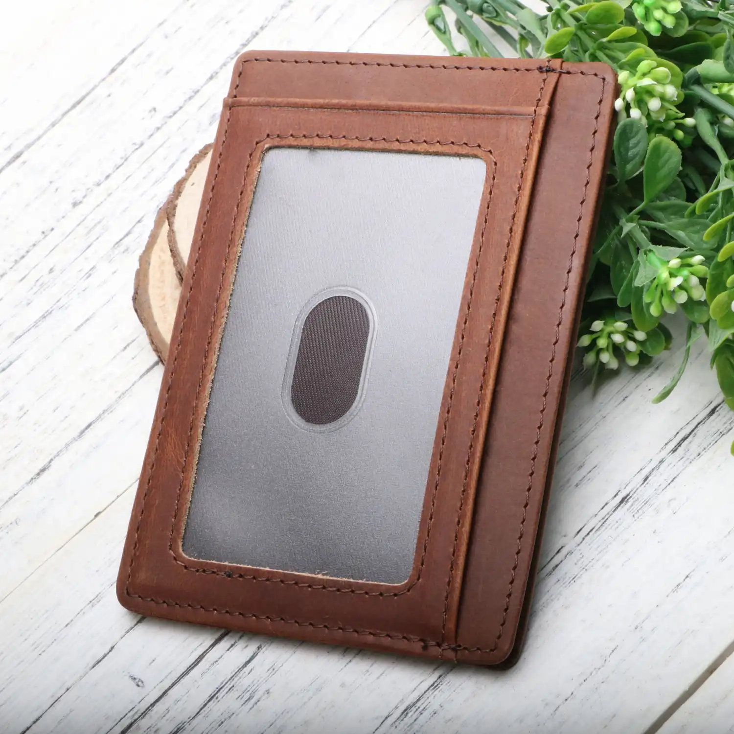 Portefeuille de cartes en cuir "à mon mari", poche avant minimaliste porte  carte cadeau pour les hommes pour anniversaire, anniversaire, jour de noël  | AliExpress