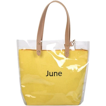 

Women'S Fashion Polka Dot Transparent Shoulder Bag Fruit Pattern Crossbody Ms.Transparent Jelly Pack