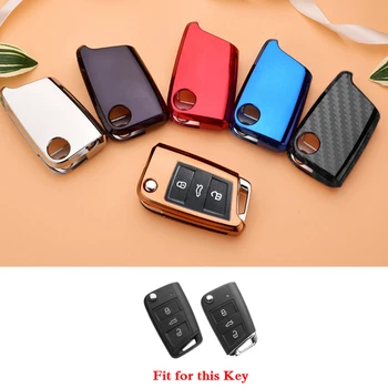 

Zinc Alloy Car Key Chain+ABS Car Key Cover Case For Skoda Octavia A7 Superb Fabia Rapid Yeti Kodiaq Car Key Cover Accessories
