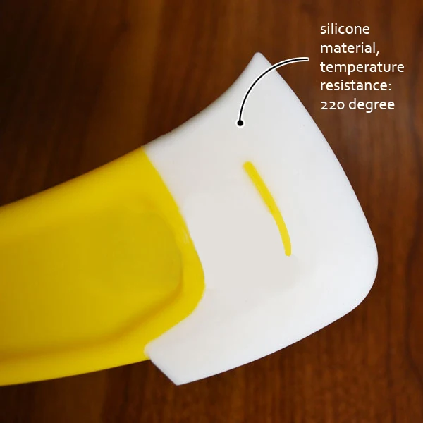 Silicone Cleaning Scraper Spatula Brush Kitchen Pan Cleaning Brush 