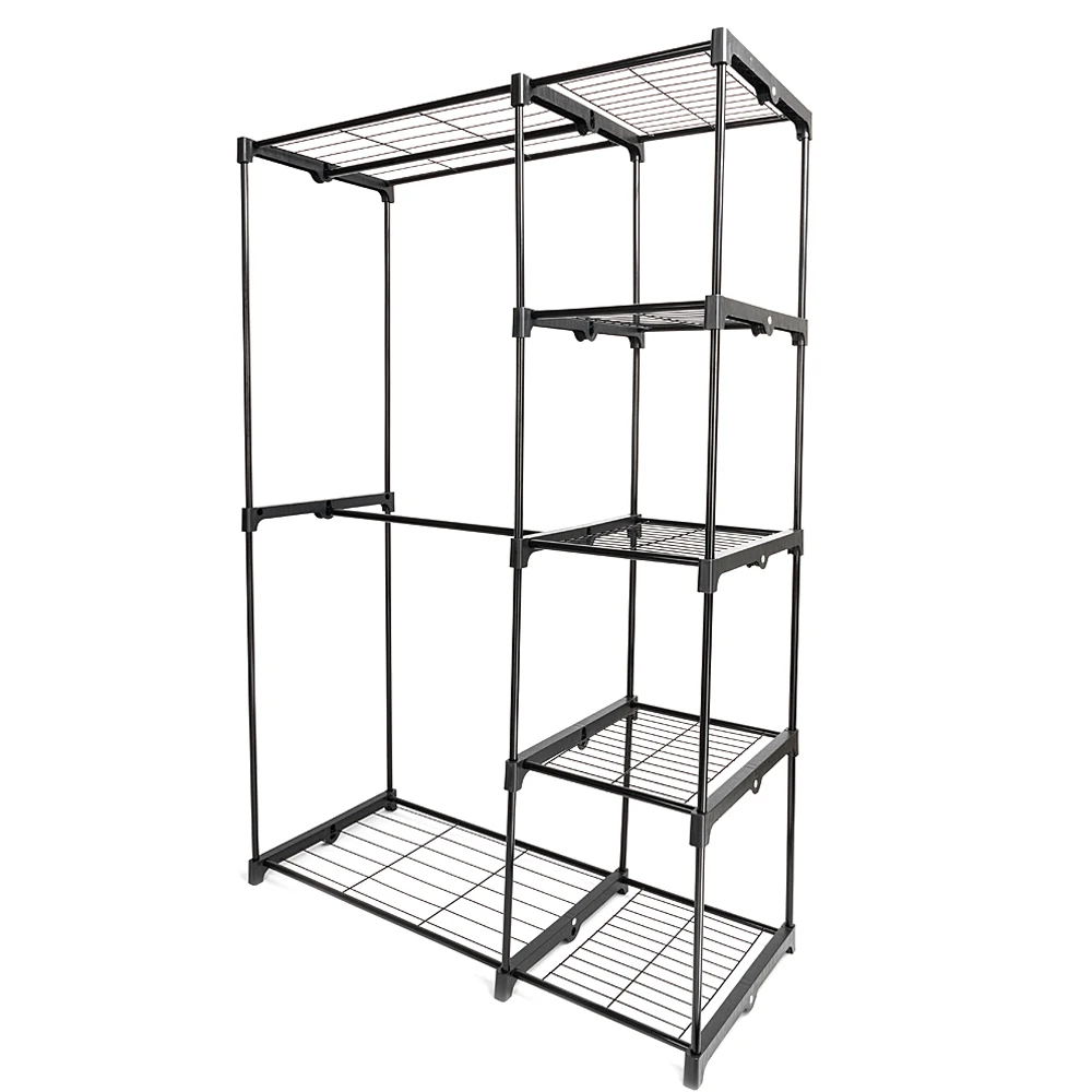 

Portable Practical Five-tier Wardrobe without Cloth Cover-US Stock