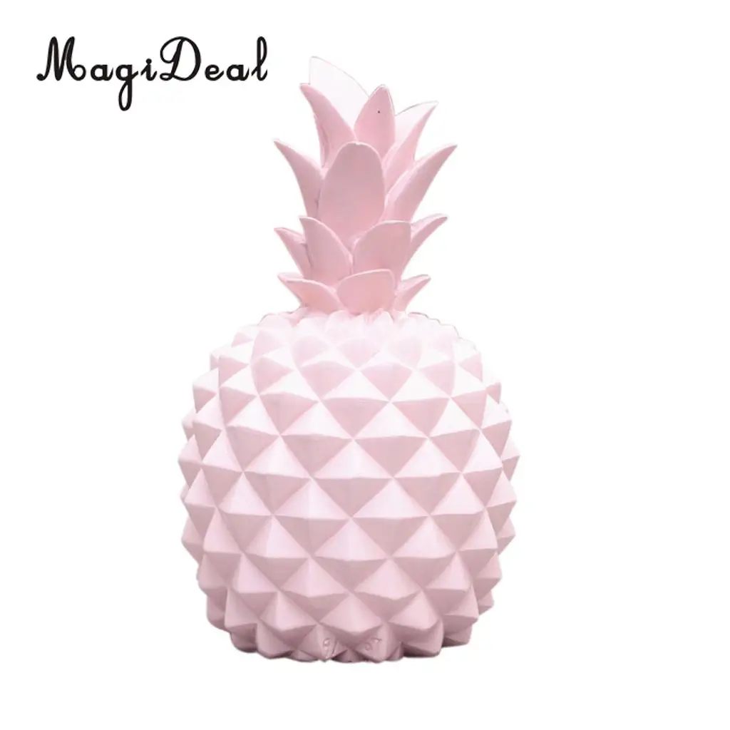 Resin Pineapple Money Boxes Piggy Box Cute Gift Home Decoration White S