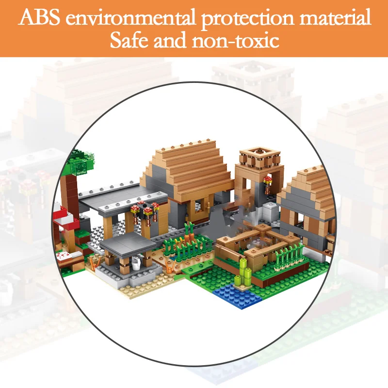Дешево Мой Мир ферма домик строительные блоки Technic совместимые Legoingly деревенский дом фигурки кирпичные игрушки для детей