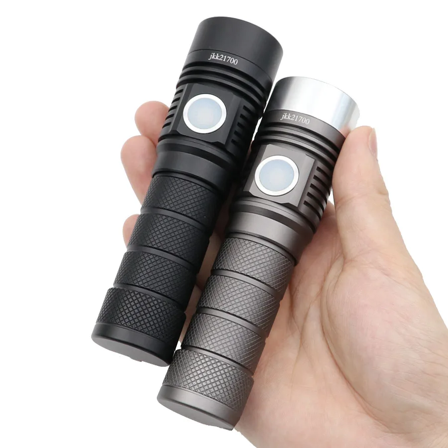 SST20 SST40 LED Перезаряжаемые Алюминий фонарик Тип C зарядка через usb 21700 Батарея свет