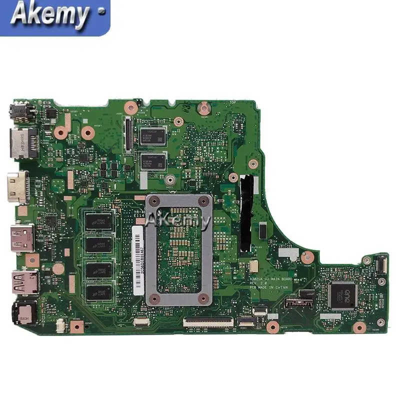Akemy X302UJ с I3-6100 процессор 4 Гб ram материнская плата для ASUS X302UA X302UJ ноутбук материнская плата версия 2,0 DDR4 4G X302UA-UJ основная плата