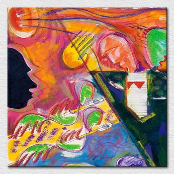 

Hot sale artwork as Canvas prints from fantasy Abstract oil Paiting colorful decor art for room wall free shipping