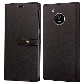

Ultra Thin Slim PU Leather Magnet Stand Wallet Credit Card Holder Flip Case Drop Proof Cover For Motorola Moto G5 Cell Phone