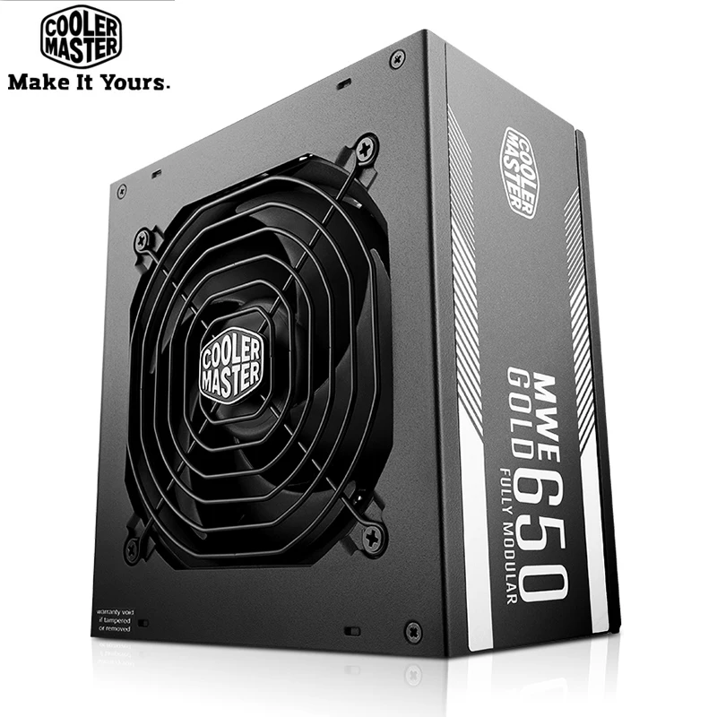 برودة ماستر كامل وحدة وحدة إمداد الطاقة للكمبيوتر تصنيف 650 W 650 واط 12 سنتيمتر هادئة مروحة 12 V ATX PC PSU الذهب 80 زائد ل عبة مكتب