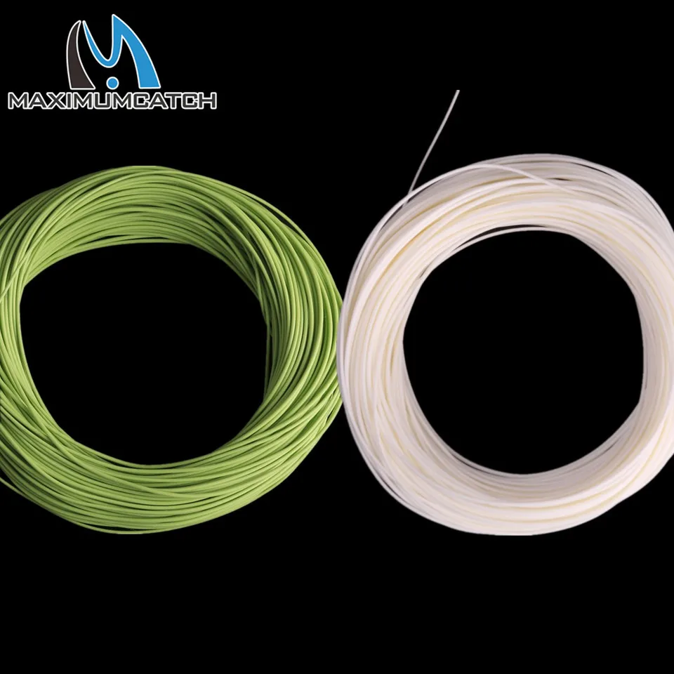 Maximumcactch 100FT DT يطير خط العائمة خيط صنارة الصيد مزدوجة تفتق 5 ألوان 1-8wt صنارة صيد السمك بذبابة الصيد الصناعية