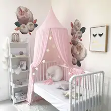 Детская одежда; Новинка; шифоновая сеточный балдахин, Nordic Стиль москитная сетка-полог, Детская фотография реквизиты-украшения 240 см высотой