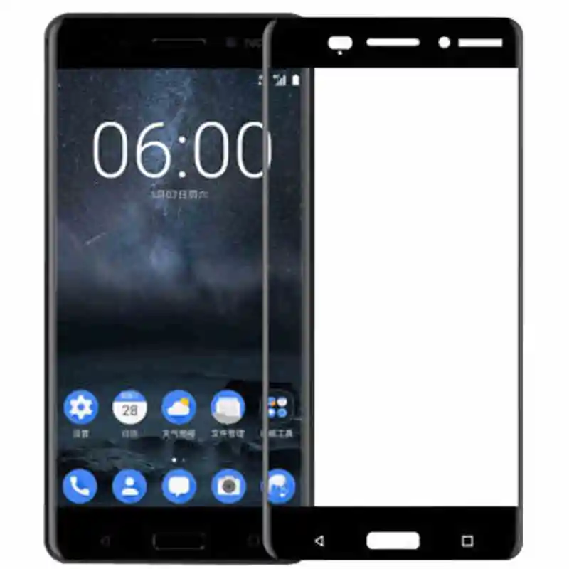 Защитное стекло ShuiCaoRen закаленное для Nokia 6 3D 9H полное покрытие Взрывозащищенная