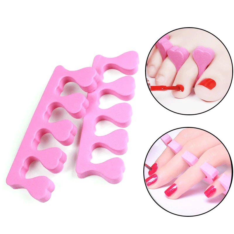 20 pcs Soft Foam Sponge Toe Separator Finger Separator Dividers Nail Art Manicure Pedicure Nail