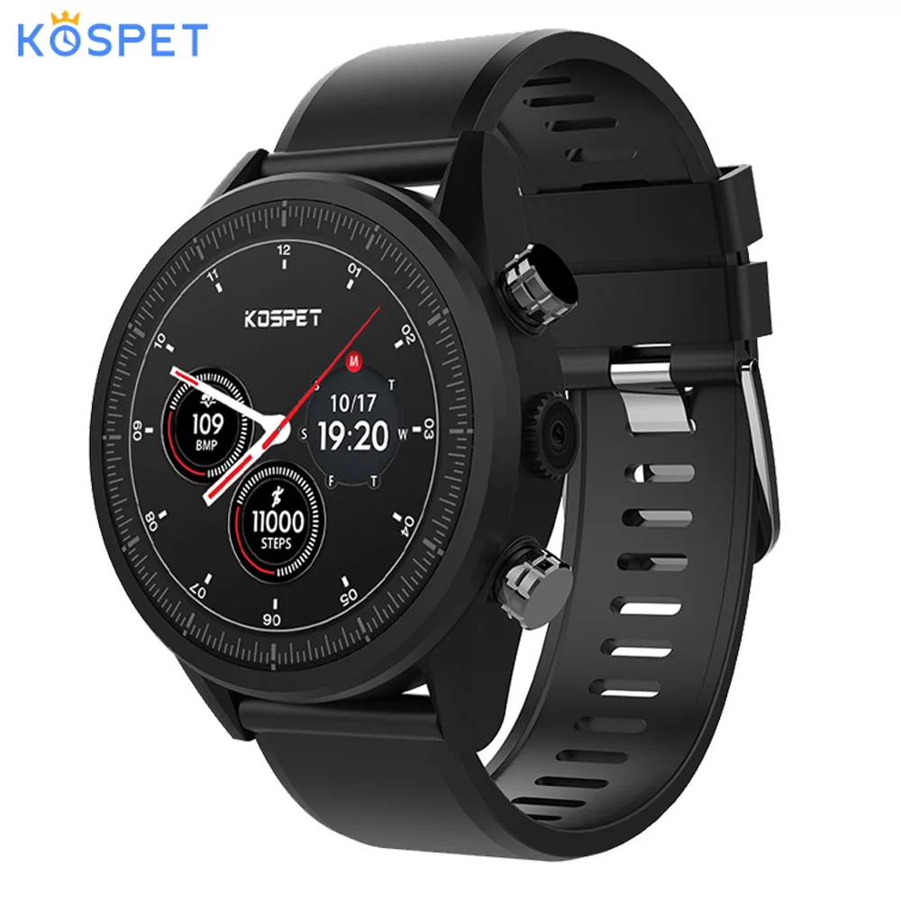 Смарт часы Kospet Hope Android7.1 3 ГБ + 32 Гб Dual 4G 1 39 &quotAMOLED WIFI/GPS/8.0MP Sim IP67 Водонепроницаемый