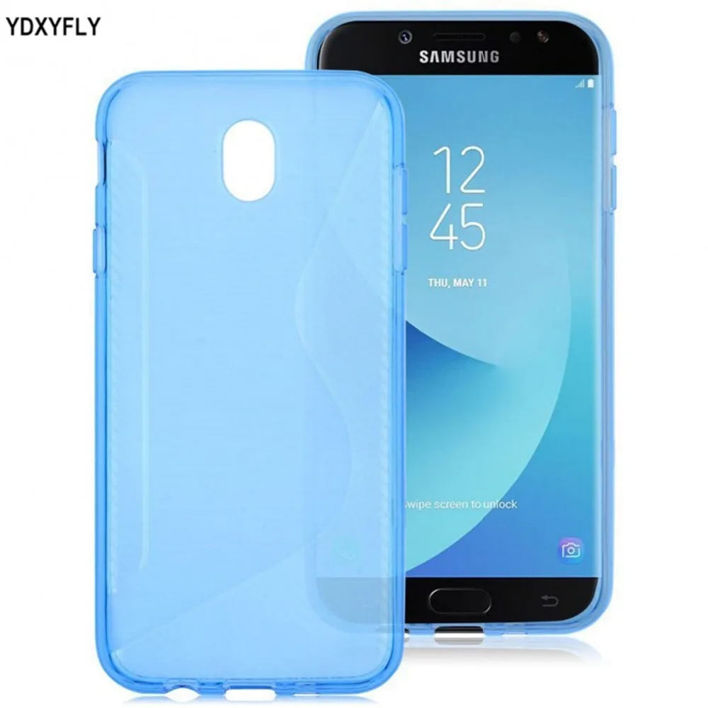Гибкий чехол для Samsung Galaxy J5 2017 j530 силикона S линии ТПУ J3 J7 J330 j730 j7 Pro Резина Матовая
