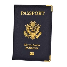 Чехол для паспорта из искусственной кожи для путешествий, США, Женский чехол для паспорта США, американский чехол для паспорта для американских девушек и мужчин, чехол для паспорта, кошелек
