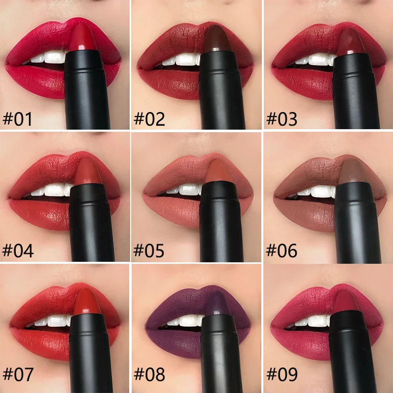 BONNIE CHOICE Matte Lipsticks Waterproof Matte Velvet Lip Sticks Cosmetic Easy to Wear Lipstick Matte Beauty Lipstick 10 Colors BONNIE CHOICE Matte Lipsticks Waterproof Matte Velvet Lip Sticks Cosmetic Easy to Wear Lipstick Matte Beauty Lipstick 10 Colors