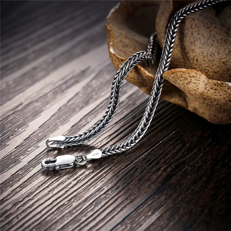 GAGAFEEL, 2,8 мм, настоящее 925 пробы, серебряная цепочка в виде змеи, мужское ожерелье, винтажное длинное ожерелье, мужские ювелирные изделия, 50 см, 55 см, 60 см