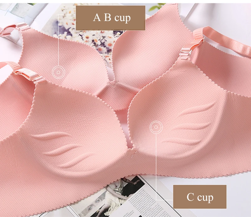 Соблазнительный бюстгальтер без швов для Для женщин модные Push Up Bra провода свободное белье 3/4 чашкой без косточек хлопок нижнее белье бюстгальтер дропшиппинг