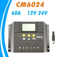 Контроллер заряда солнечной батареи 60A ЖК-дисплей ШИМ модель зарядки 12V24V автоматическое рабочее напряжение установка для свинцово-кислотного геля затопленная летучая мышь