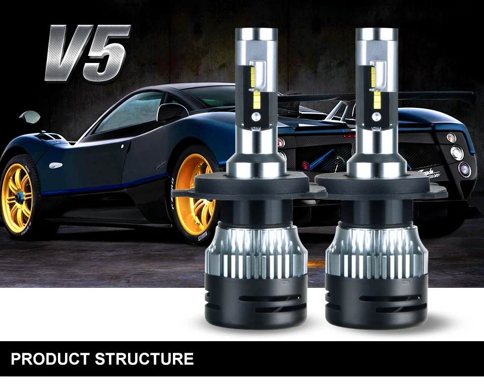 2PCS 6500K H11 LED H7 H4 LED H15 H3 9005 9006 HB3 HB4 Auto Car Headlight Bulbs 50W 10000LM Car Styling 12V CSP Chip MINI series (1)
