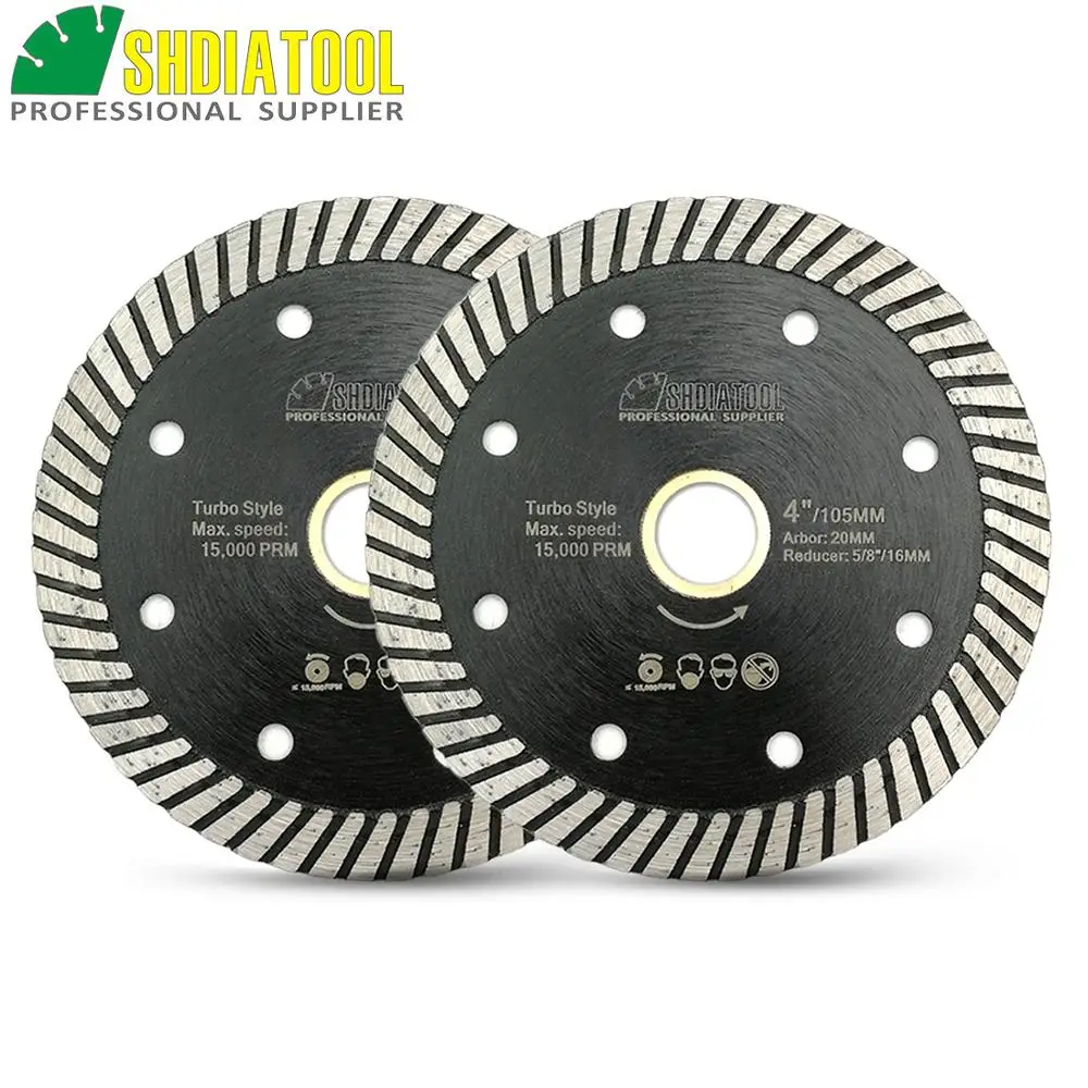 2pcs 105MM Thin Diamond Turbo Cutting Discs Saw Blade for Granite Tile 4 inch 2pcs 105MM Thin Diamond Turbo Cutting Discs Saw Blade for Granite Tile 4 inch