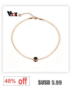 Vnox Мода узел колье Цепочки и ожерелья для Для женщин jewelry 316L Нержавеющая сталь Золото-цвет 2 мм Ширина