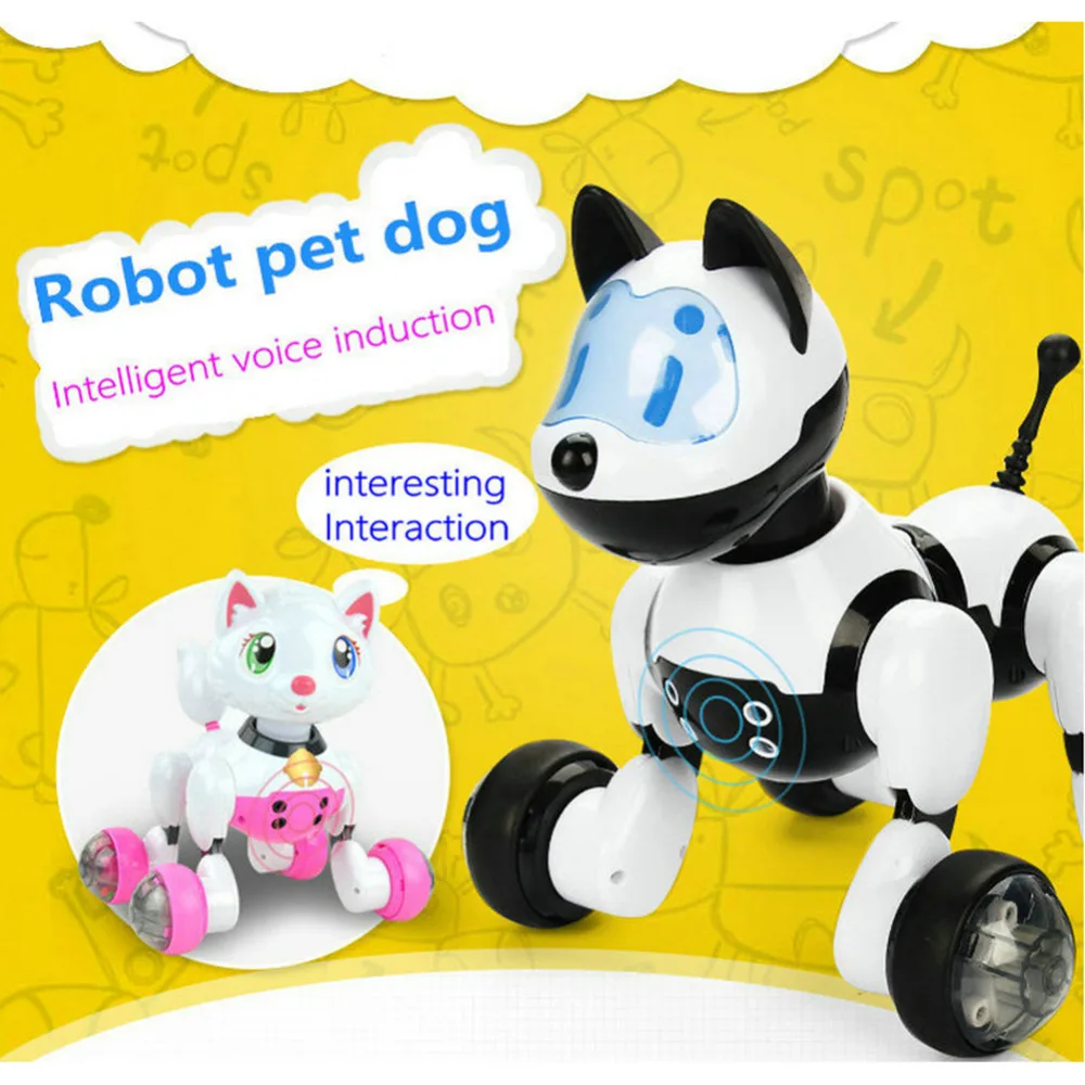 

Smart Voice Control Dog Cat Kids Toys Cute Animals RC Intelligent Robot Smart Interactive Dance Sing Toys Kid Gift Present