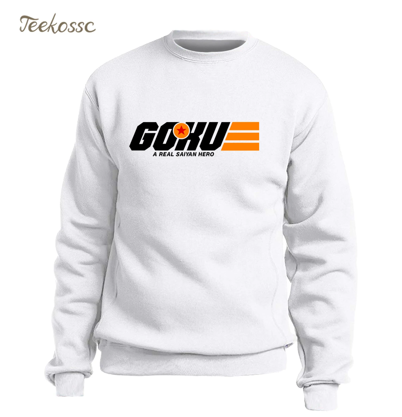 

Anime Dragon Ball Sweatshirt Men Super Saiyan Hoodie Crewneck Sweatshirts 2018 Winter Autumn Vegeta White Harajuku Streetwear