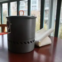Кемпинг воды горшок походный чайник бак теплообменника Булин S2400 1.5L