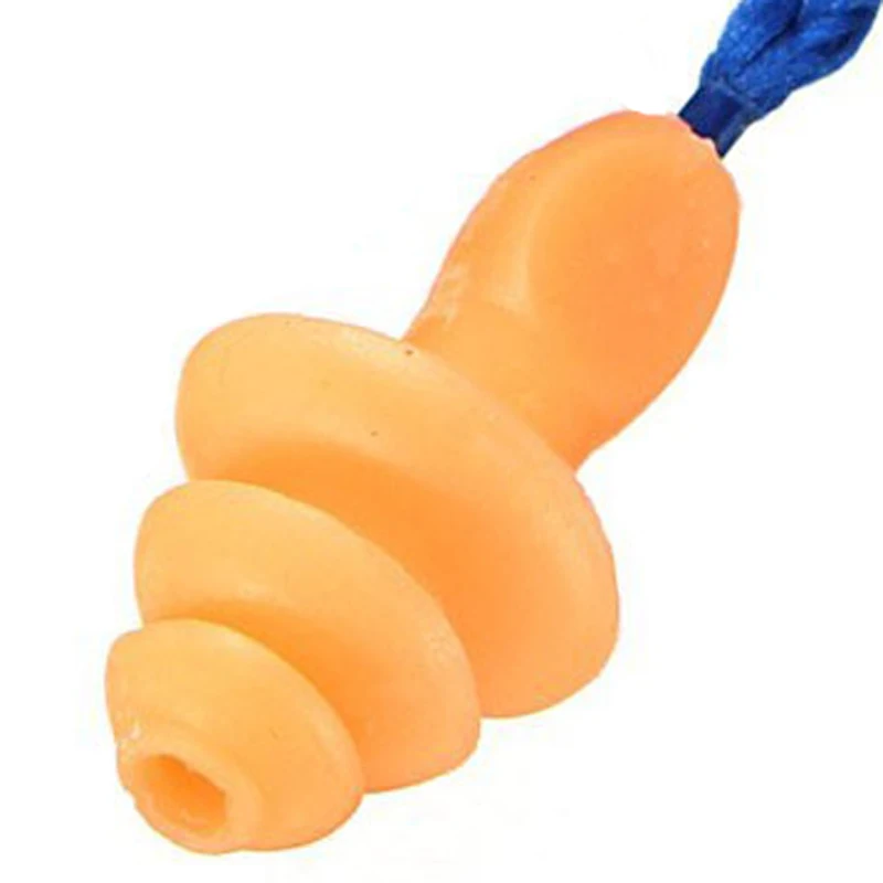 

Newly 5PCS Authentic Soft Silicone Corded Ear Plugs Noise Reduction Christmas Tree Earplugs Protective Earmuffs