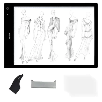 

Huion LB3 LED Light Pad Adjustable illumination Ultra Thin 8mm as Tracing Board for desigers + Anti-fouling Glove Gift