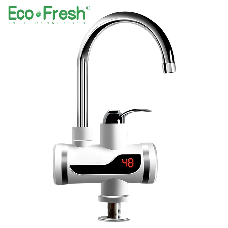 Скидка Ecofresh Электрический кран Мгновенный водонагреватель кран нагреватель холодный нагрев кран проточный Мгновенный водонагреватель