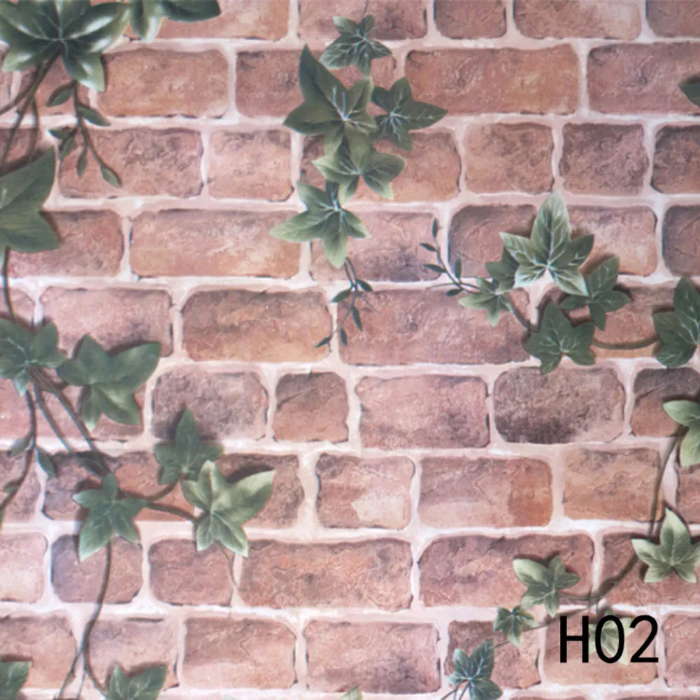 

New Style Faux Stone Brick 3D Wallpaper Roll For Restaurant Background Modern PVC Vinyl Self-adhesive Living Room Home Decor