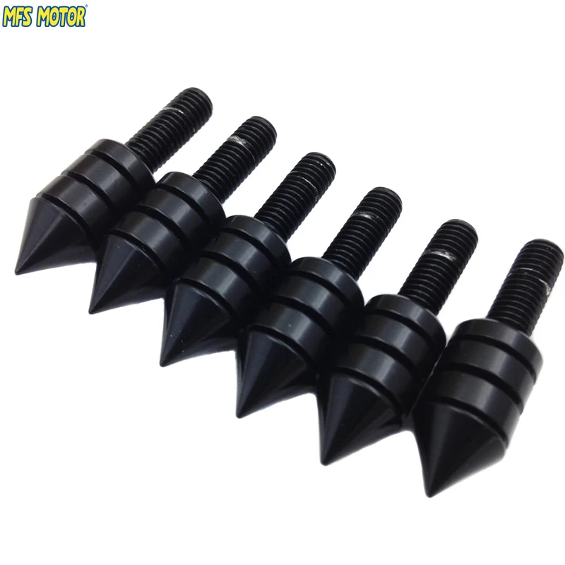 High quality New Motorcycle Part Spike Bolts Universal Black Motorcycle